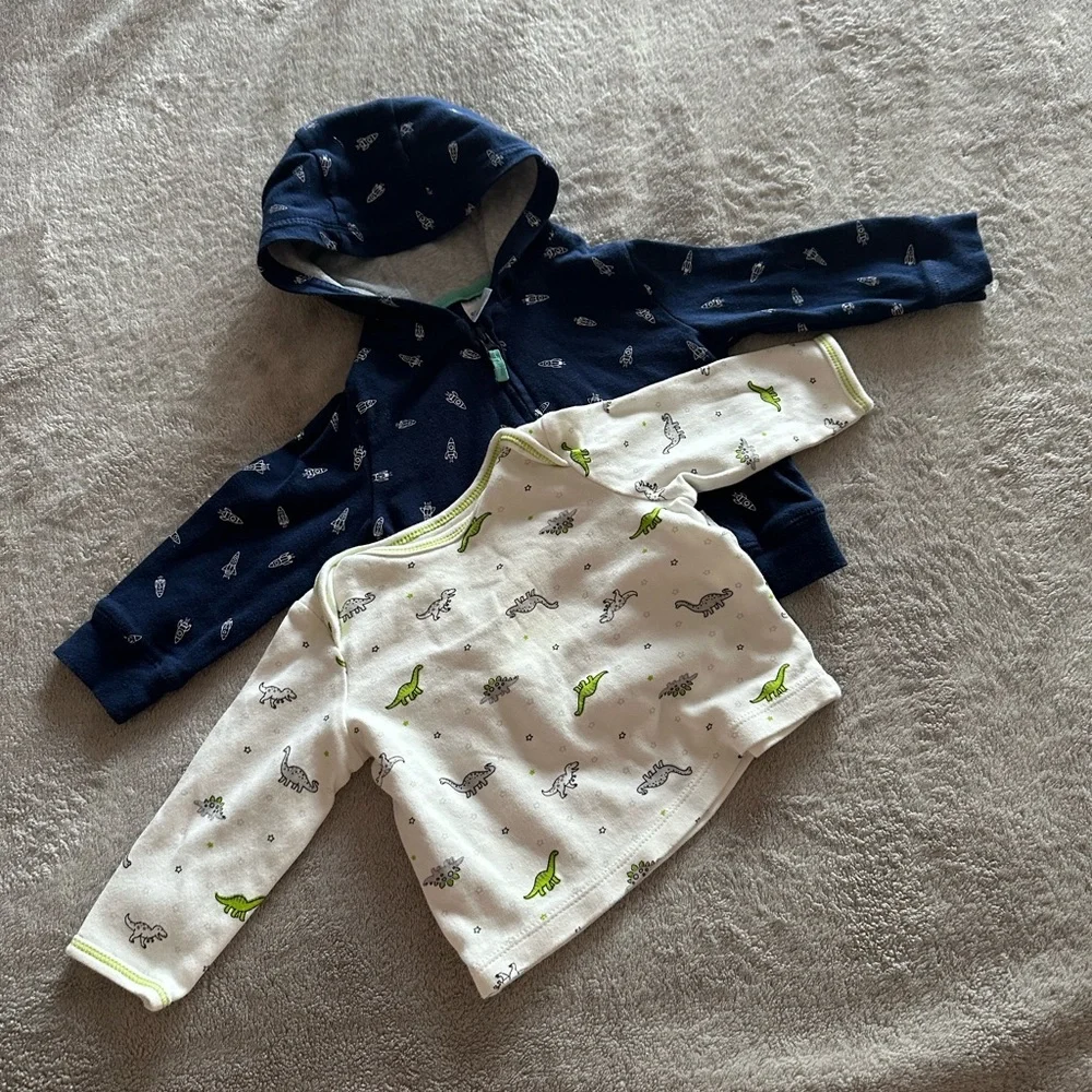 Carter’s & Little me jacket, long sleeve tee set
